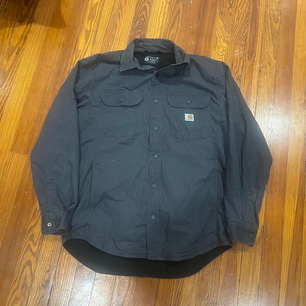 1990s Carhartt Fleece Lined Button Up Shirt size M